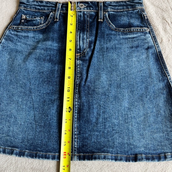 AG Adriano Goldschmied The Ali A Line Denim Mini Skirt - Picture 8 of 8